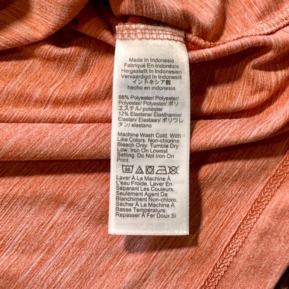 J.Crew Performance Heathered Pink Short Sleeve Henley Shirt Size M - Picture 7 of 7